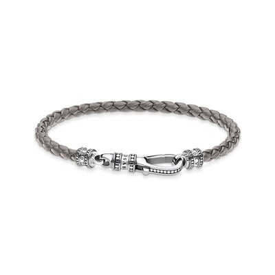 Thomas Sabo Leather Bracelet Grey