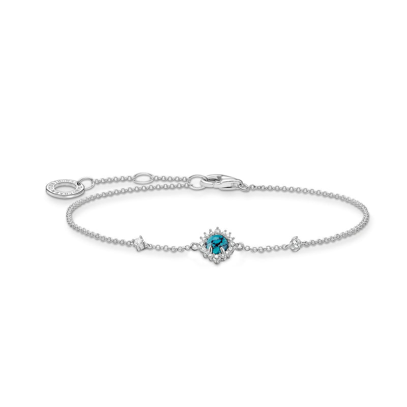 Thomas Sabo Bracelet Blue Stone Silver