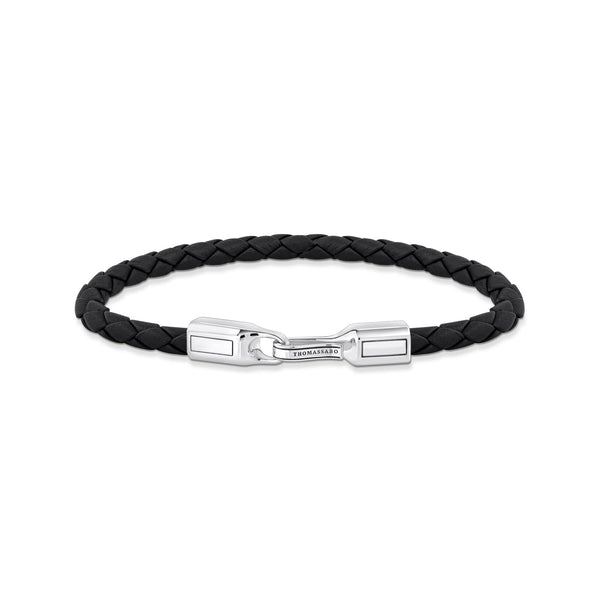 THOMAS SABO Black Leather Bracelet - Main Image