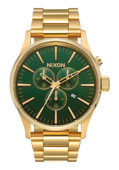 Nixon Sentry Chrono And Green Watch A3862691-00