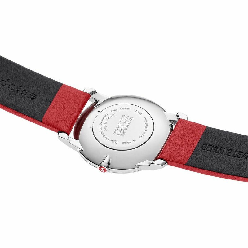 Mondaine Offical Swiss Simply Elegant Red Leather Band Watch A400.30351.11SBC
