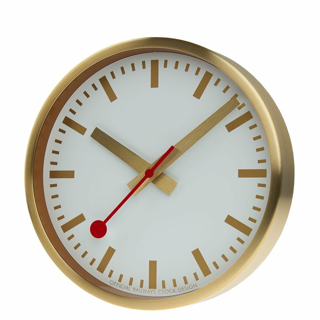 MONDAINE OFFICIAL SWISS RAILWAYS WALL CLOCK A990.CLOCK.17SBG