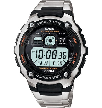 Casio Sport Digital World Time Ae-2000Wd-1A Ae-2000Wd-1A Mens Watch