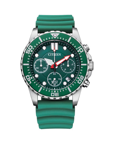Citizen Quartz Green Chronograph Men's Watch AI5009-12X