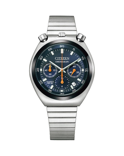 Citizen Vintage Blue Dial Chronograph Mens Watch AN3660-81L