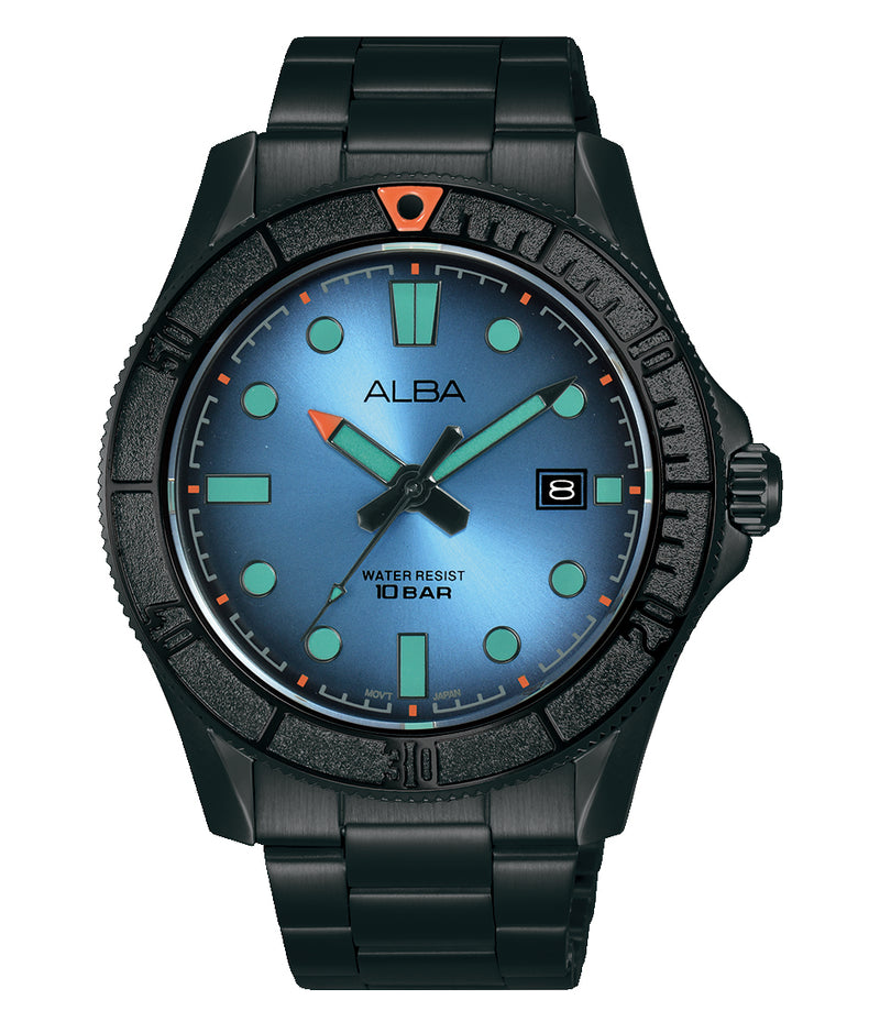 Alba Tokyo Neon Sports Stainless Steel Mens Watch AS9P93X