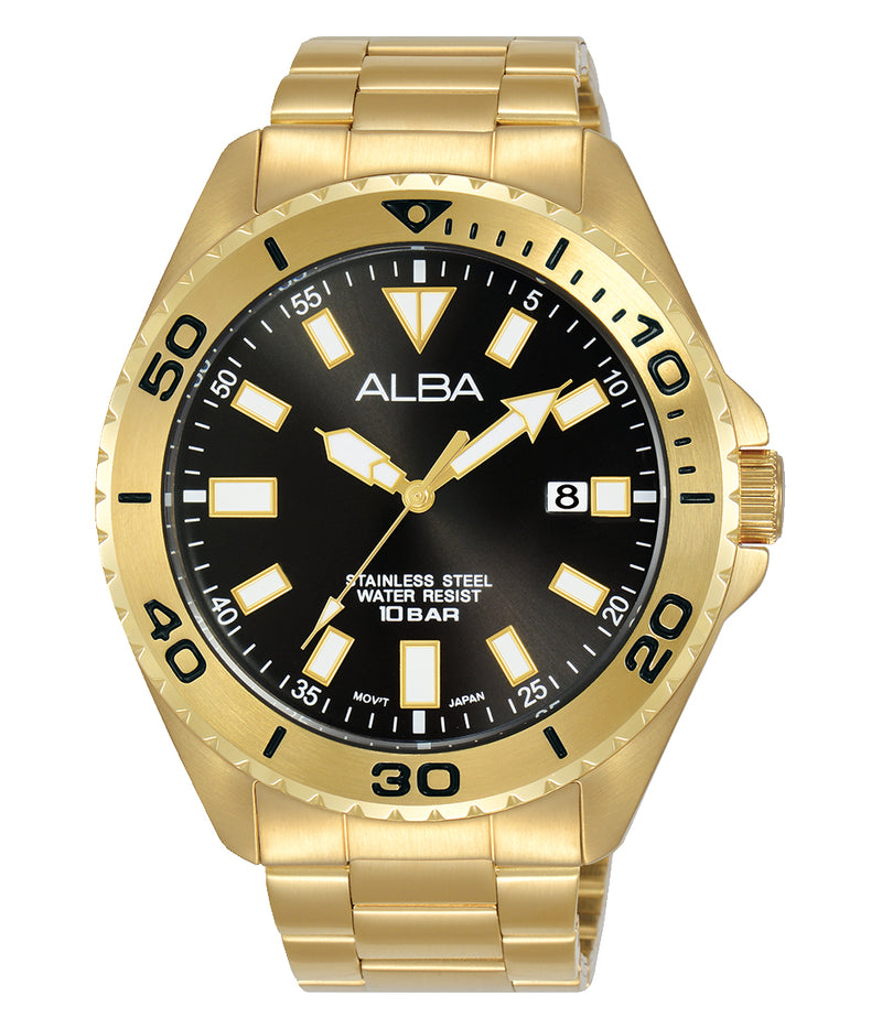 Alba discount gold watch