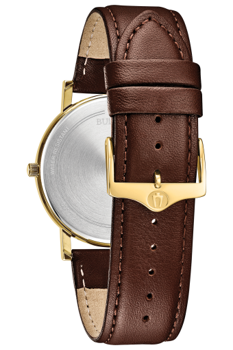 Bulova Classic Brown Leather Strap Men's Watch 97B183