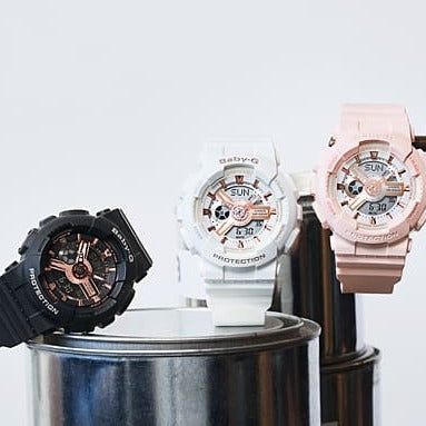 Baby g ba on sale 110 rose gold