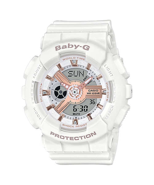 Baby-G DUO Rose Gold Accent BA110RG-7A