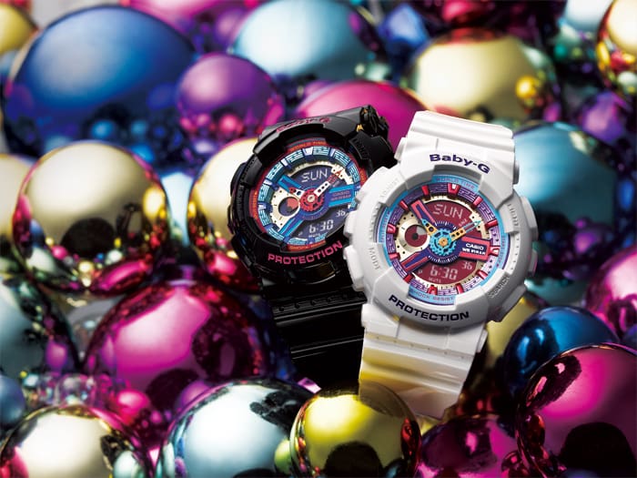 G-Shock deals BA112-7A Watch in White/Multicolor