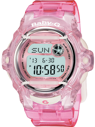 Casio Bg169R-4 Baby-G Pink Whale Digital Sport Womens Watch