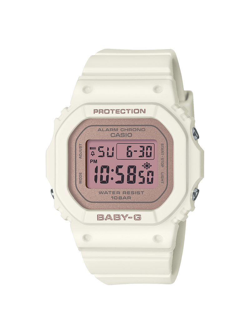 BABY G Digital Spring Colours White Resin Band Watch BGD565SC 4D Watch Direct