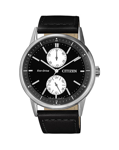 Citizen Dress Eco-Drive Black Leather Watch BU3020-15E