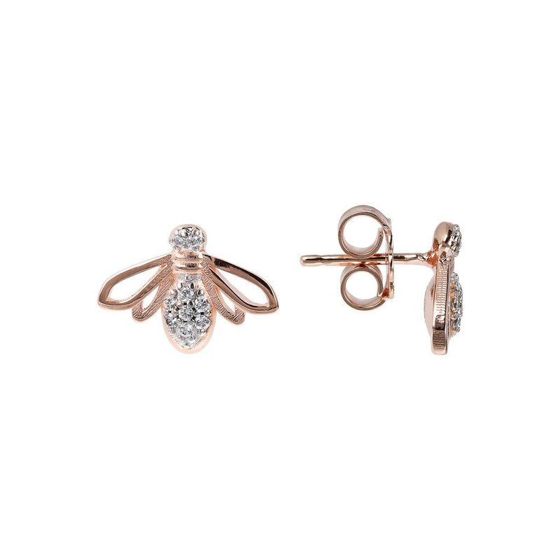 Bronzallure Bee Stud Earrings