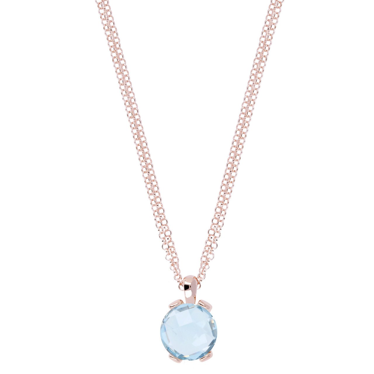 Bronzallure Blue Topaz Pendant