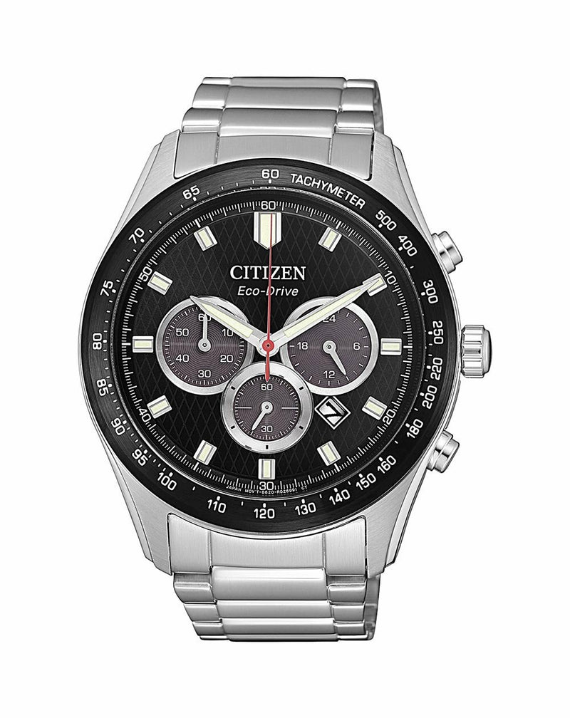 Citizen Black Dial Silver Chronograph Watch CA4454-89E