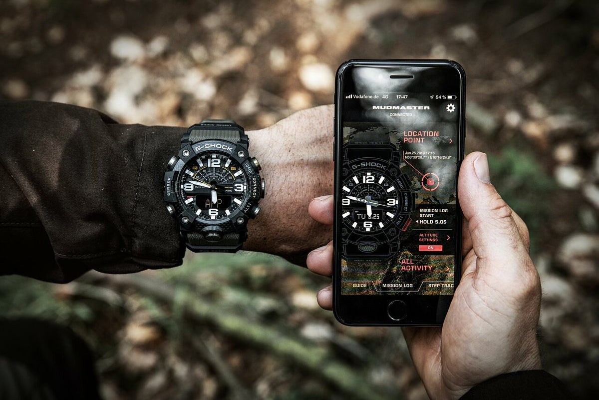 G Shock Mudmaster Bluetooth Watch with Quad Sensor GGB100 1A3