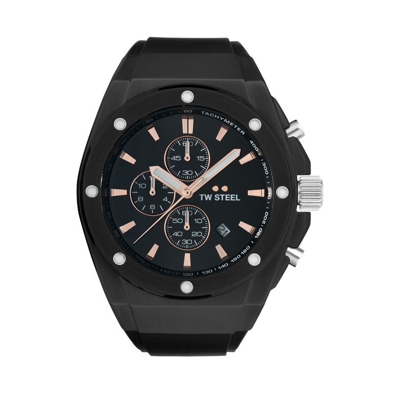 TW Steel CEO Tech 44MM Chronograph Black Dial Watch CE4102