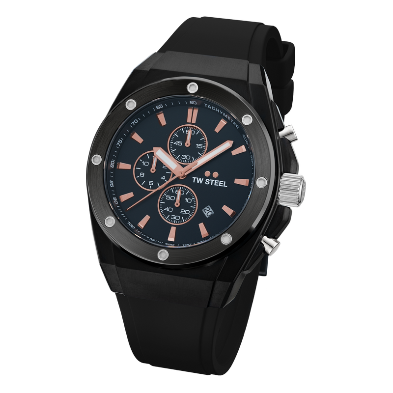 TW Steel CEO Tech 44MM Chronograph Black Dial Watch CE4102
