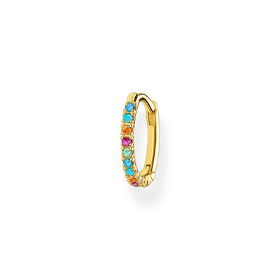 Thomas Sabo Single Hoop Earring Colourful Stones