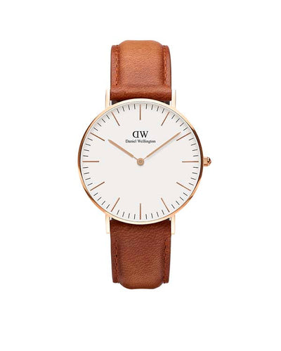 Daniel Wellington Classic 36 Durham Rose Gold & White Watch