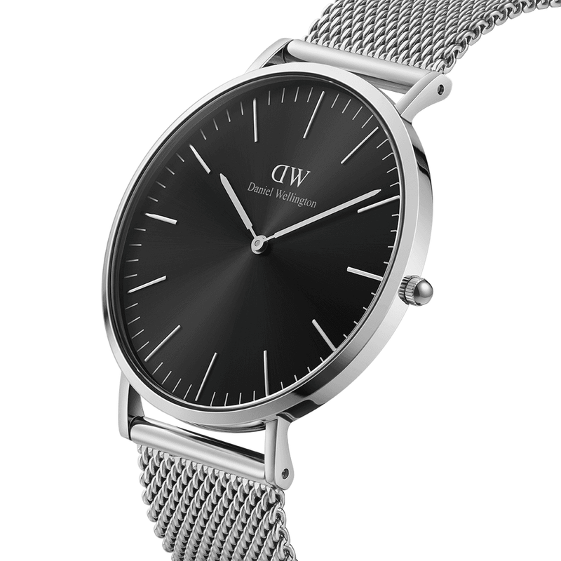 Daniel Wellington Classic 40mm Sterling Onyx Watch DW00100629