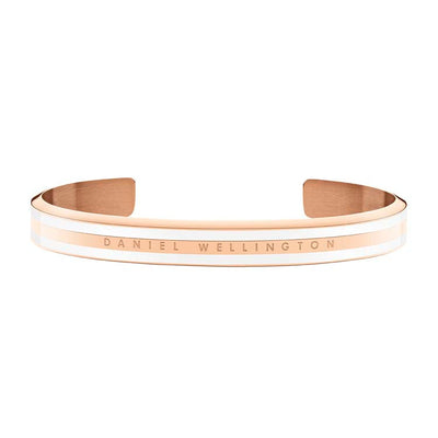 Daniel Wellington Emalie Slim Bracelet Satin White Rose Gold Small