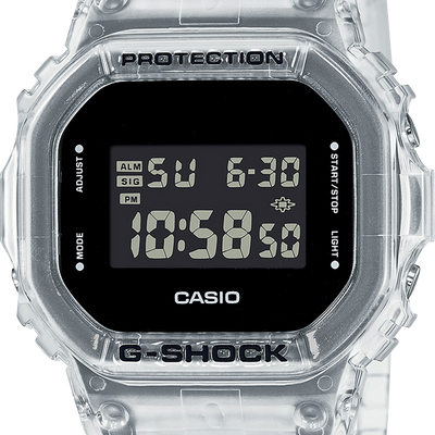 G shock sales dw 5600 transparent