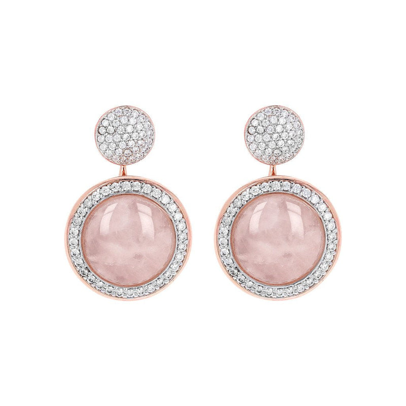 Bronzallure Milanese Drop Stone Earrings