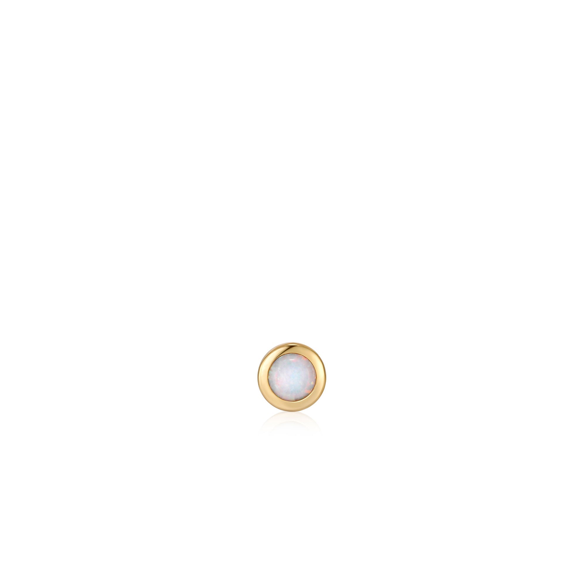 Ania Haie Gold Kyoto Opal Bezel Barbell Single Earring