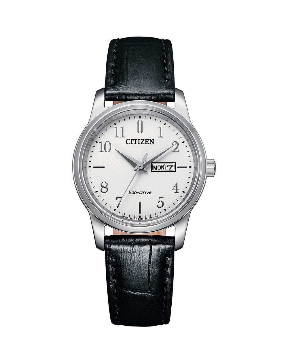 Citizen Eco-Drive Black Leather Dress Watch EW3260-17A
