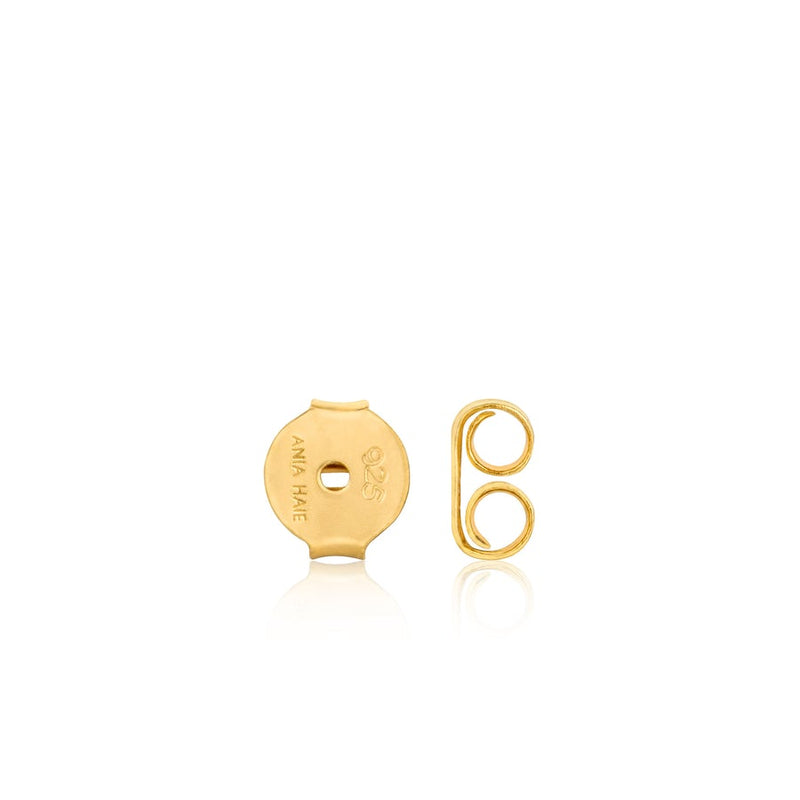 Ania Haie Gold Padlock Stud Earrings