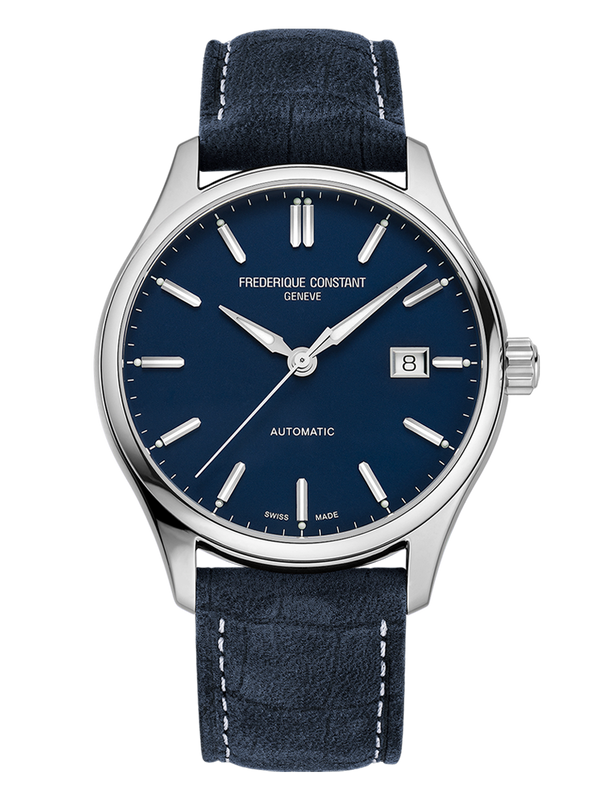 Frederique Constant Classics Index Automatic Blue Leather Band Mens Watch FC-303NN5B6
