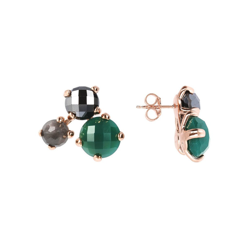 Bronzallure Trilogy Felicia Stud Earrings