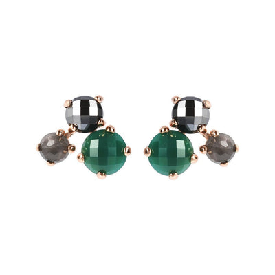 Bronzallure Trilogy Felicia Stud Earrings