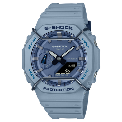 G-Shock CasiOak Face Protector Natural Blue GA2100PT-2A
