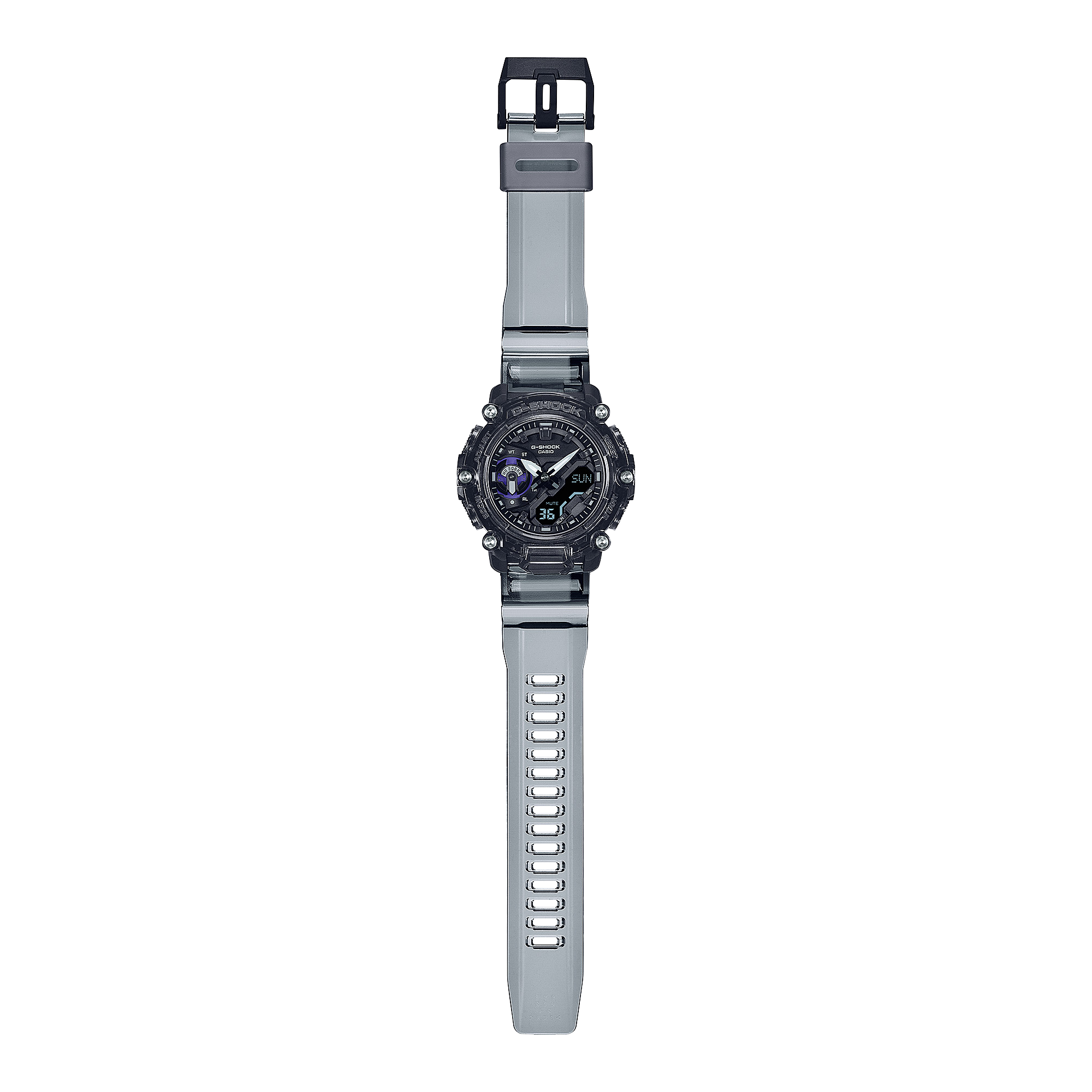 G-Shock DUO Carbon Sound Wave Transparent Mens Watch GA2200SKL-8A