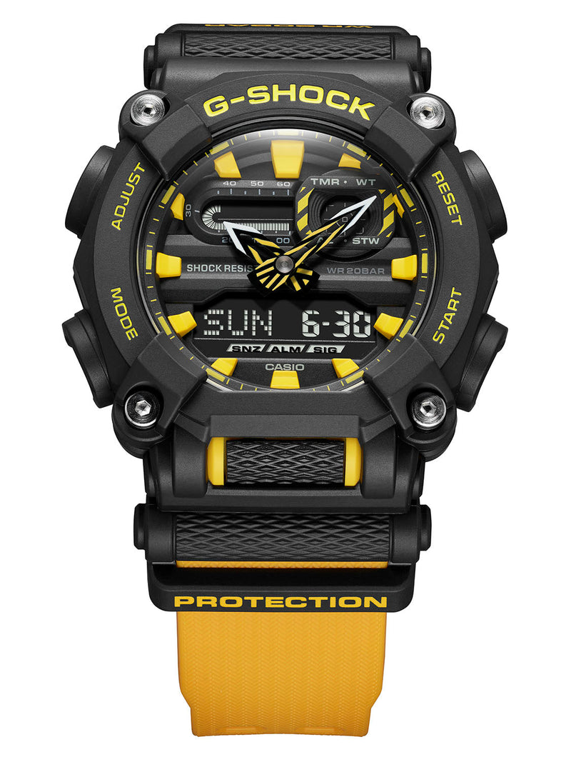 G shock watches yellow hotsell and black