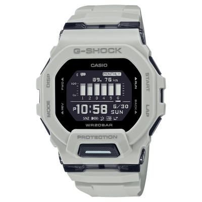 G-Shock GBD-200 Series White Resin Strap Mens Watch GBD200UU-9D