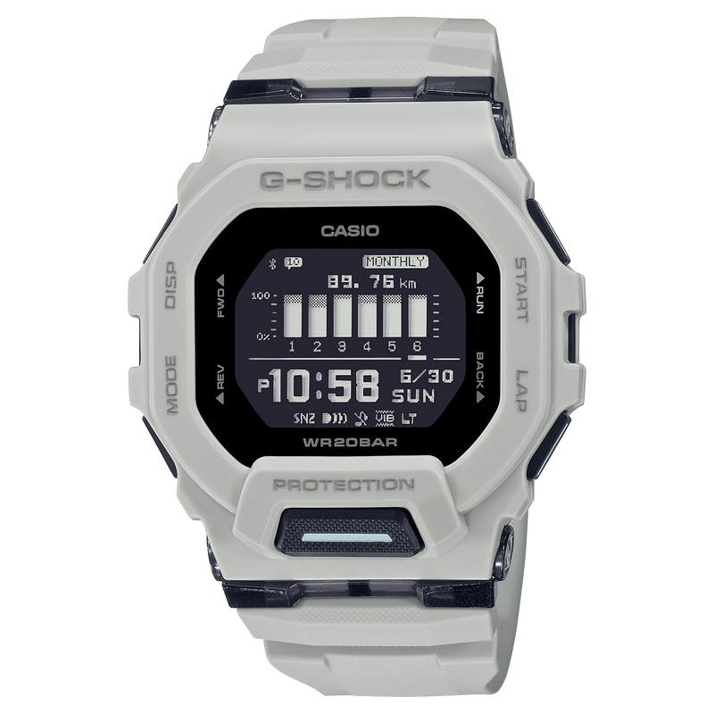 G Shock GBD 200 Series White Resin Strap Mens Watch GBD200UU 9D