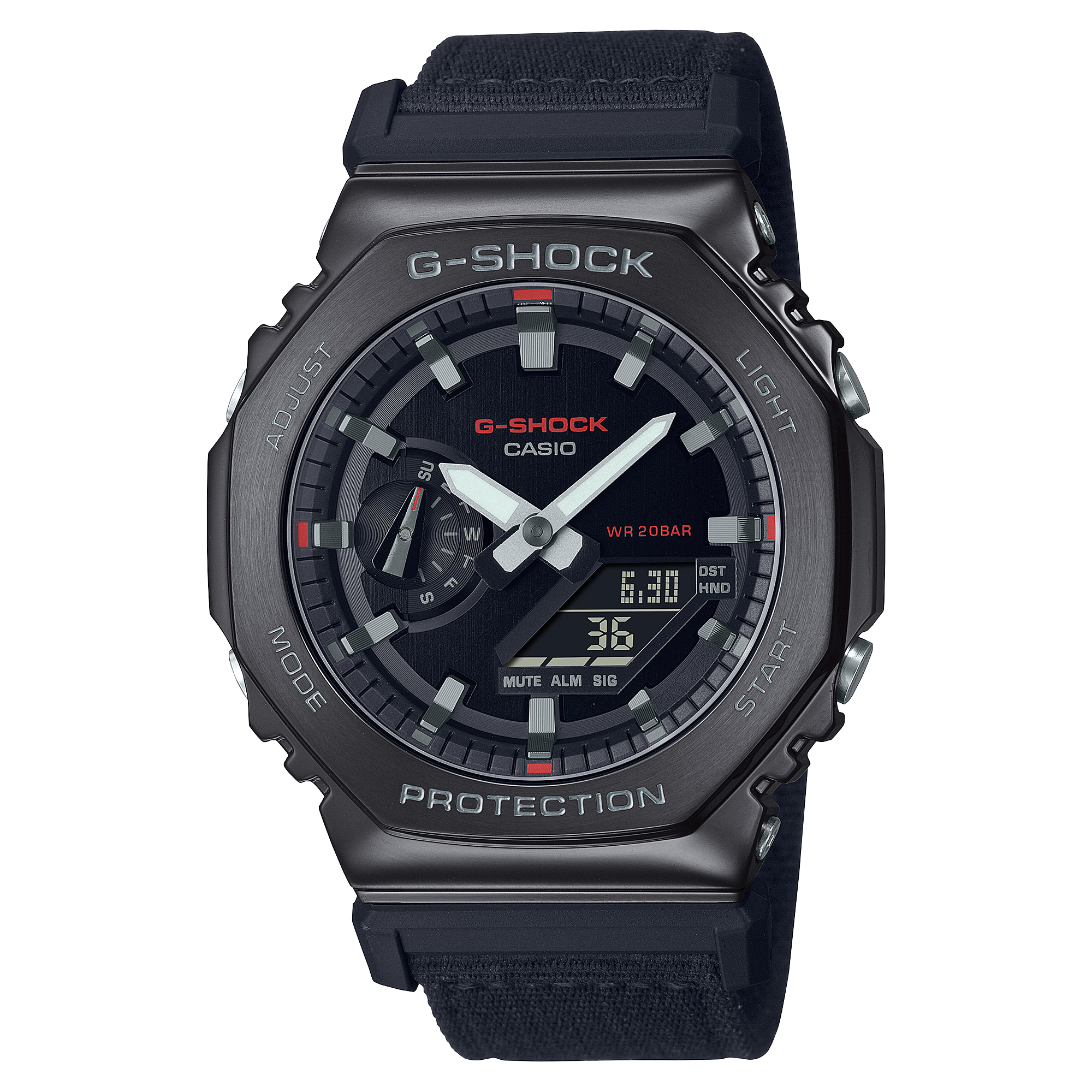 G-Shock digital-analog wristwatch with a black case and strap.