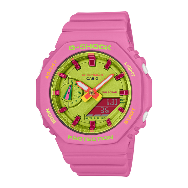 G-Shock Pink Resin Band Womens Watch GMAS2100BS-4A