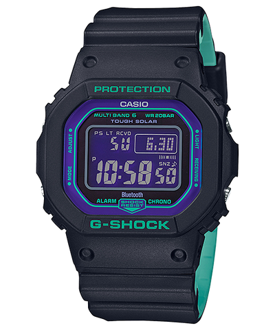 G-Shock 5600 Connect 90'S Bluetooth Solar Mens Watch GWB5600BL-1D
