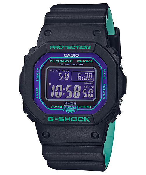 G-Shock 5600 Connect 90'S Bluetooth Solar Mens Watch GWB5600BL-1D