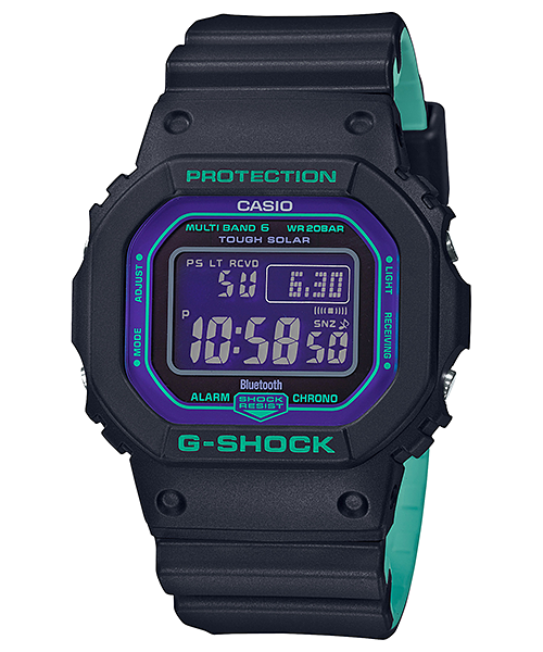 G-Shock Retro 90's Solar Bluetooth Watch with Dual-Tone Band GWB5600BL