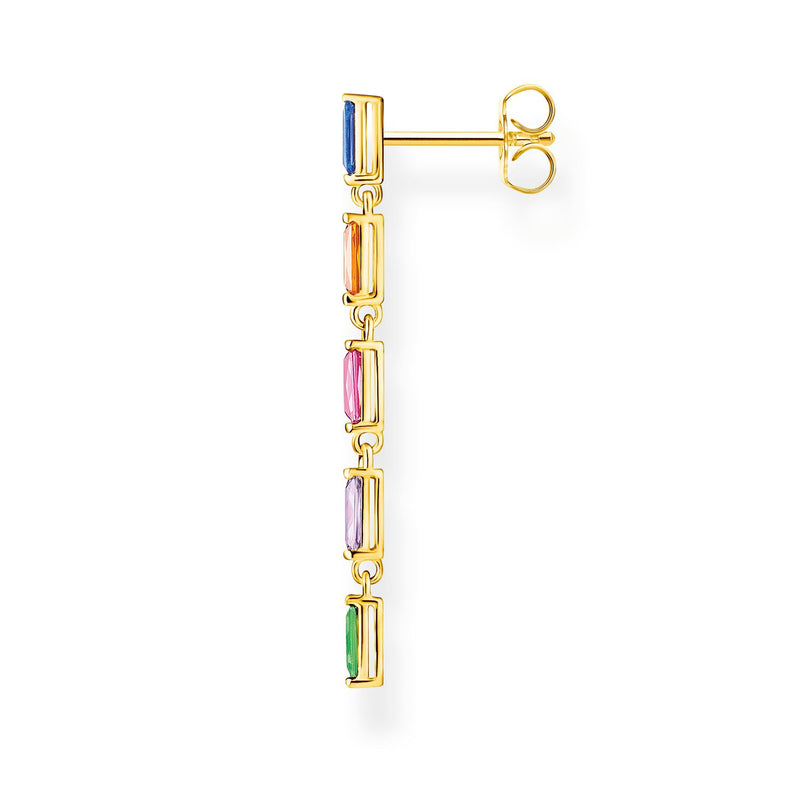 Thomas Sabo Single Earring Colourful Stones Gold