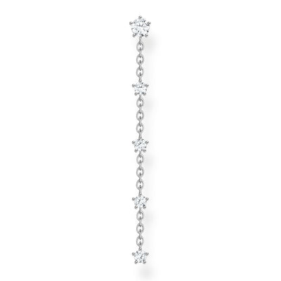 Thomas Sabo Single Ear Stud White Stones Silver