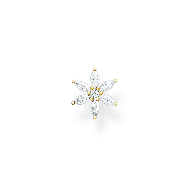 Thomas Sabo Single Ear Stud Flower Gold