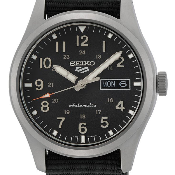 Seiko Military Black Dial Automatic Watch SRPG37K Watch Direct